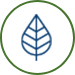 Blue leaf icon